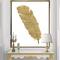 Designart - Glam pure Gold Feather II - Glam Canvas in Gold Frame